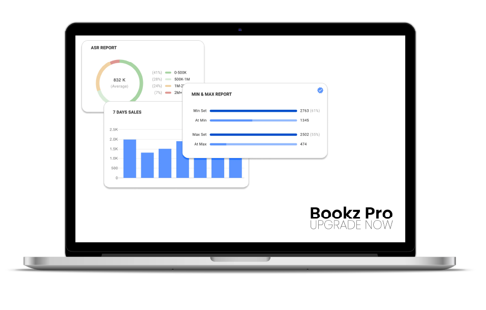 bookz pro book selling software dashboard
