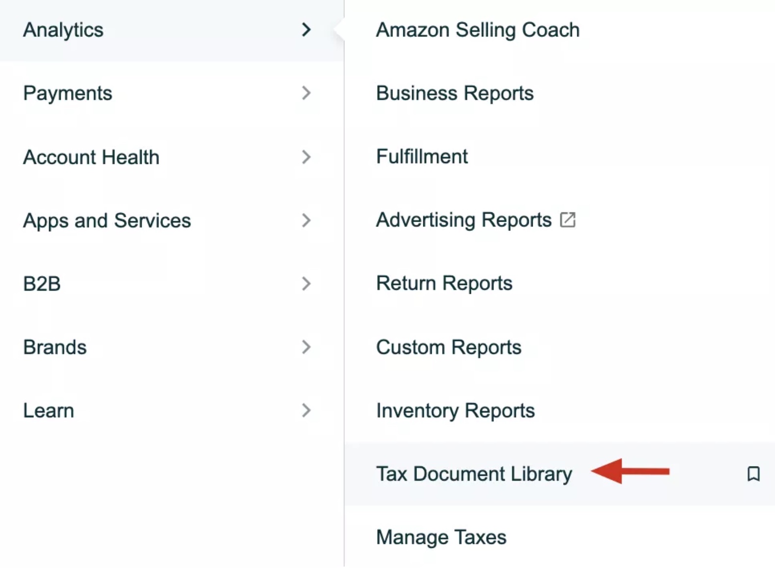 Tax Document Library on Amazon Seller Central