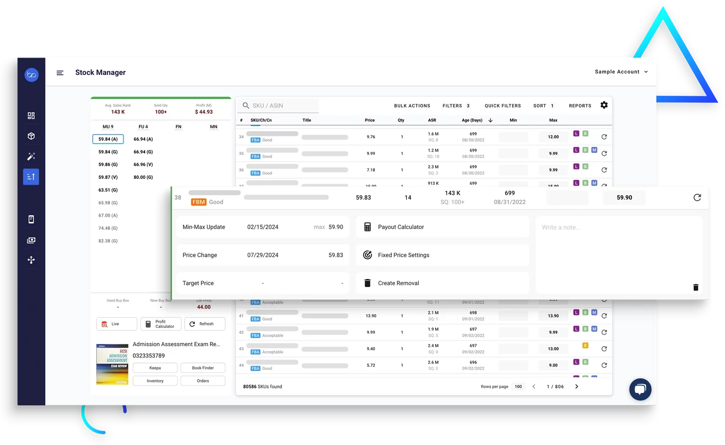 amazon lister inventory manager repricer