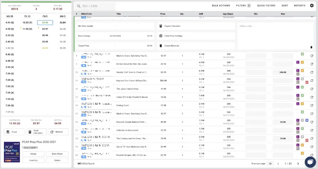 Seller Snap vs. Bookz Pro: Which Repricing Tool is Right for Your Business?