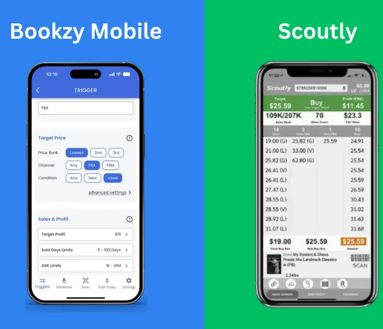 Amazon Listing Tool Review: Bookzy Mobile vs Scoutly